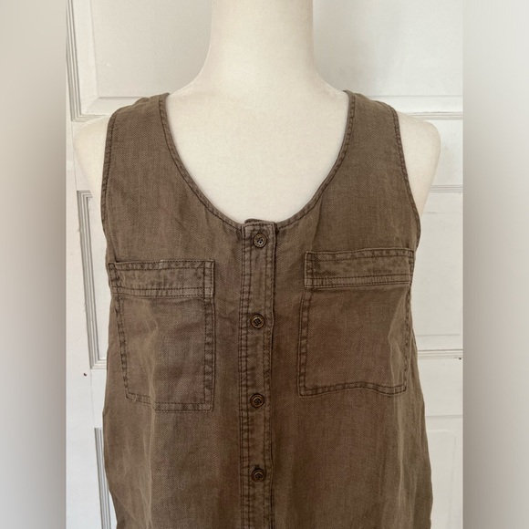 Nicole Miller | NWT 100% Linen Tank Dress - Picture 3 of 8